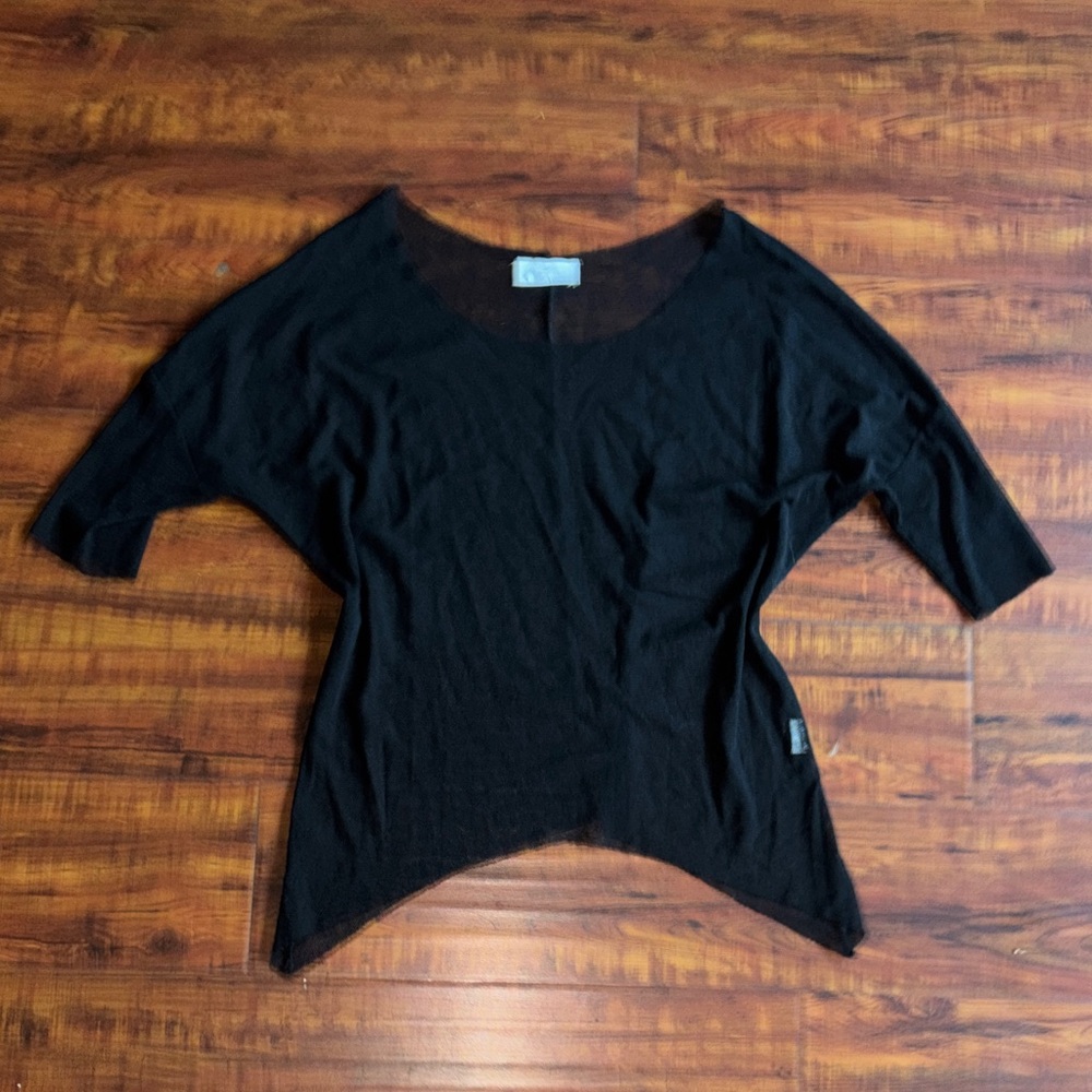 Black Mesh Top